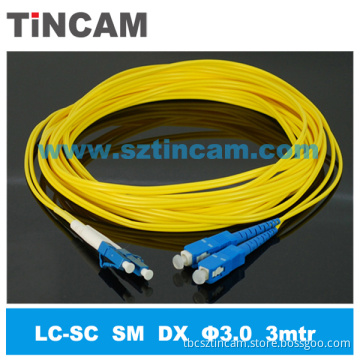 LC-Sc Sm 3.0mm, 2.0mm, 0.9mm, 9/125um Fiber Optic Patch Cord, Cat5 UTP Cable